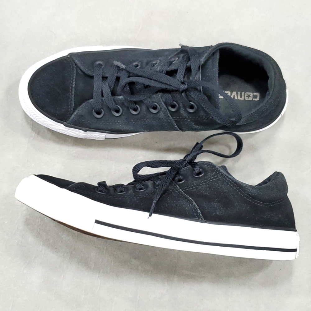 Converse All Star sneakers women's size 8 black suede leather